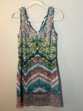 Bailey Girl Floral Paisley Print Sleeveless Dress Size M
